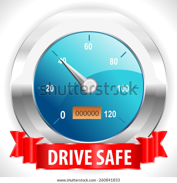 drive safe and stay alive icon or symbol - safe
driving concept vector