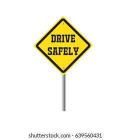 Drive safely traffic security concept 