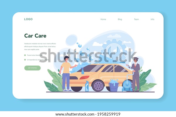 Drive service web banner or landing page.\
Automobile cab with driver\
inside.