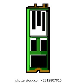 drive ssd storage game pixel art retro vector. bit disk equipment, hard drive ssd storage. old vintage illustration
