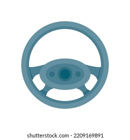 Drive steering wheel icon. Flat illustration of Drive steering wheel vector icon isolated on white background