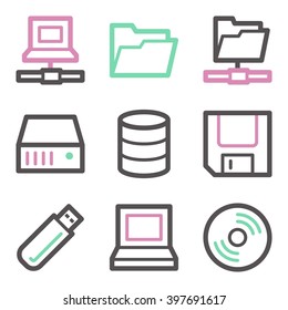 Drive storage web icons