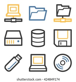 Drive storage web icons