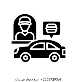 Vektorgrafik mit dem Symbol "Drive Thru"