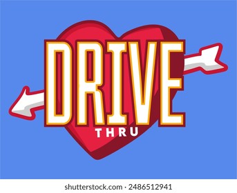 drive thru sign for restaurant