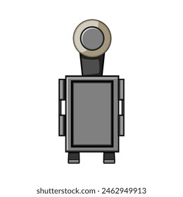 driver car holder phone cartoon. gps screen, smhands interior, charge accessories driver car holder phone sign. isolated symbol vector illustration