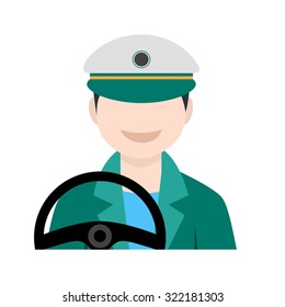 Driver, car, steering icon vector image. Can also be used for professionals. Suitable for web apps, mobile apps and print media.