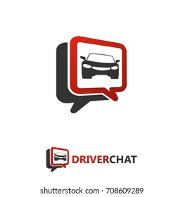 Driver Chat Logo Template Design
