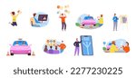Driver exam. Professional driving school test on drive id licence car permission, instructor learn education road rules to beginner, drivings training vector illustration of auto professional exam