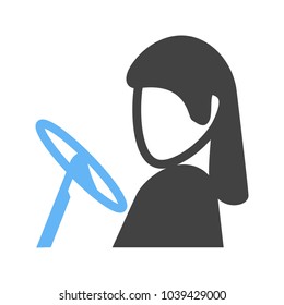 Driver Female Icon