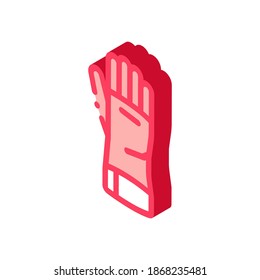driver glove color icon vector. isometric driver glove sign. color isolated symbol illustration