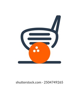 Driver of Golf Sport Vector Icon