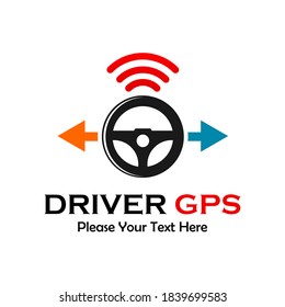 Ilustración de la plantilla de logotipo de gps de controlador
