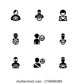 icono de controlador o logotipo símbolo de signo aislado ilustración vectorial - Colección de iconos vectoriales de estilo negro de alta calidad
