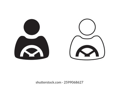 driver icon, suitable for driver, transportation, or other applications or websites