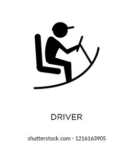 Driver icon. Driver symbol design from Professions collection. Simple element vector illustration on white background.