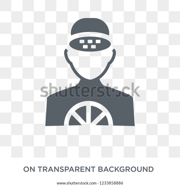 Driver icon. Trendy flat vector\
Driver icon on transparent background from Professions collection.\
