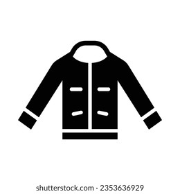 Driver Jacket Vector Glyph Icon For Personal And Commercial Use.
