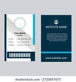 Icono de Licencia del conductor en estilo plano. Ilustración vectorial de documento de Identificación sobre fondo aislado. Concepto de negocio de signo de tarjeta de Perfil