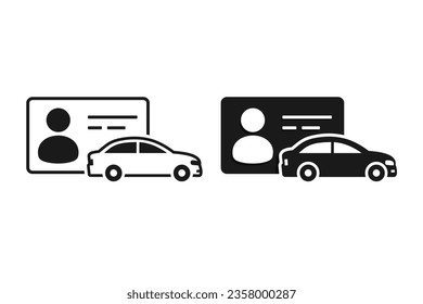 Driver license icon. illustration vector