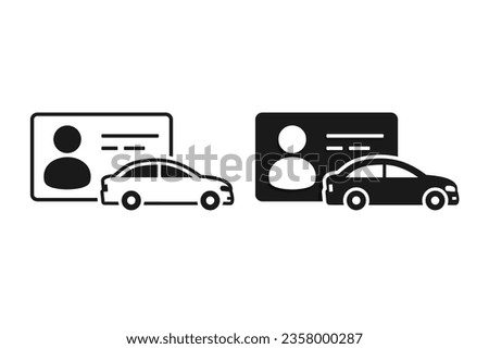 Driver license icon. illustration vector