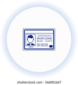 Driver license  icon. Vector design. 