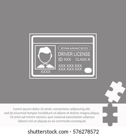 Driver license  icon Vector design.
