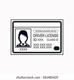 Driver license  icon Vector design.