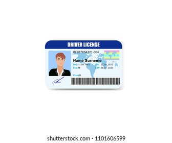 Driver License isolated