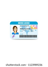 Driver License isolated