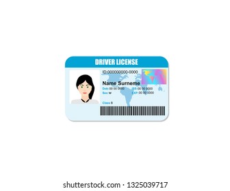 Driver License isolated
