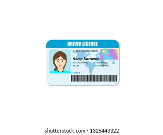 Driver License isolated