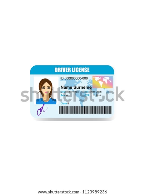 Driver License\
isolated