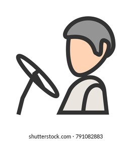 Driver Male icon