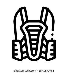 vector de icono negro del equipo protector del controlador. signo de equipo de protección del conductor. ilustración de símbolo aislado