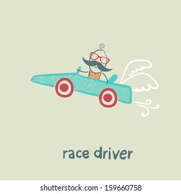  driver rides flies in the car