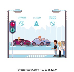 driver safely campaign label