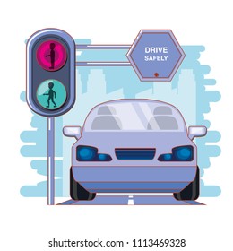 driver safely campaign label