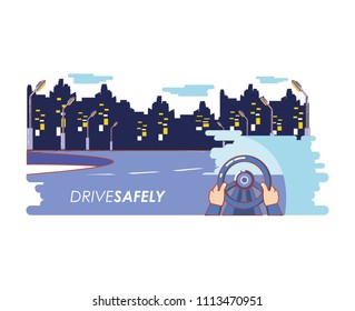 driver safely campaign label