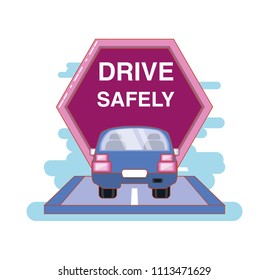 driver safely campaign label