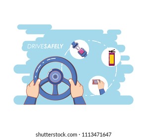 driver safely campaign label