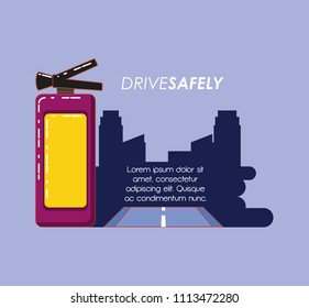 driver safely campaign label