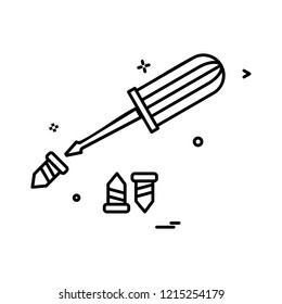 driver screw icon vector design