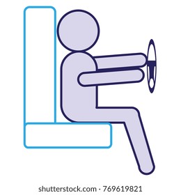 driver silhouette avatar icon