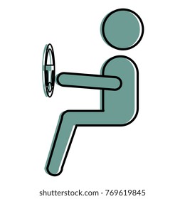 driver silhouette avatar icon