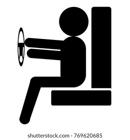 driver silhouette avatar icon