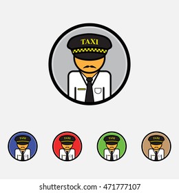 Driver vector Icon. Flat style for web and mobile