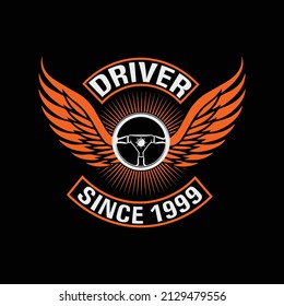 driver vector t shirt design 