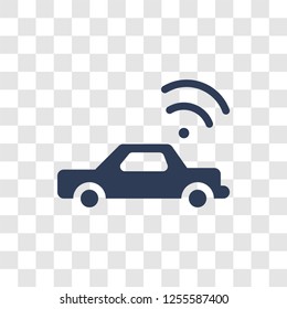 Driverless autonomous car icon. Trendy Driverless autonomous car logo concept on transparent background from Artificial Intelligence collection