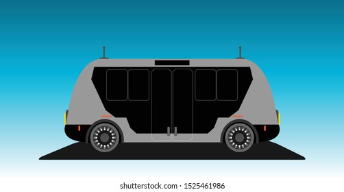 Driverless Autonomous Self driving mini bus